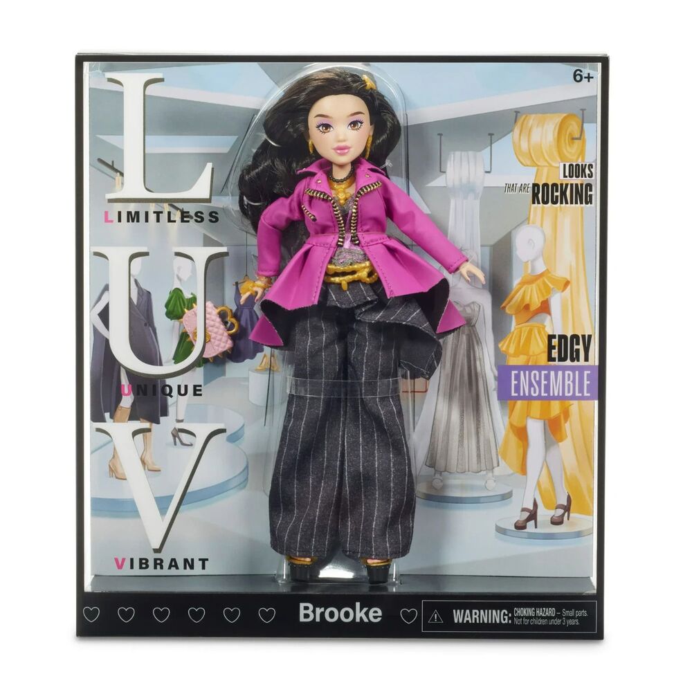 LUV Premium Fashion Doll - Brooke, Dolls for Children Ages 6+ NEW